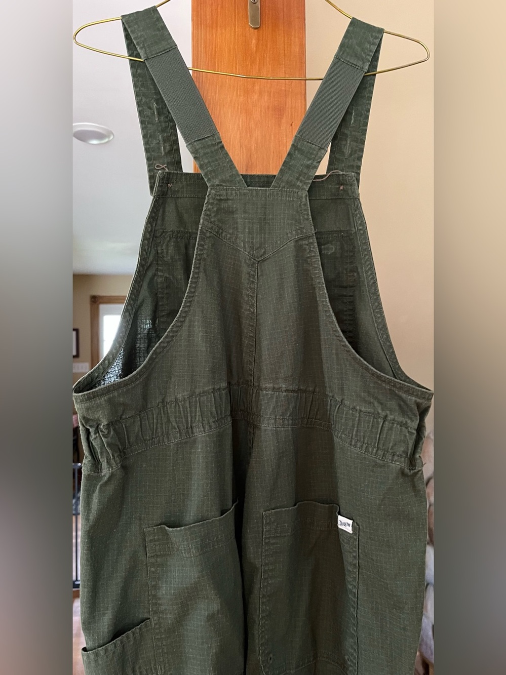 Women’s Duluth Trading Co Hempstop Pull on Overalls small green - Picture 5 of 10
